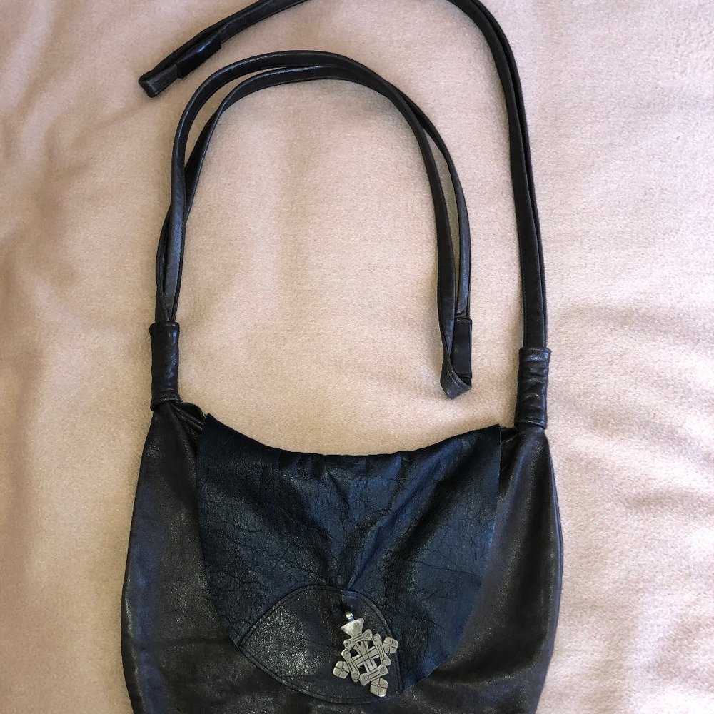 Funky hand-made Leather Bag